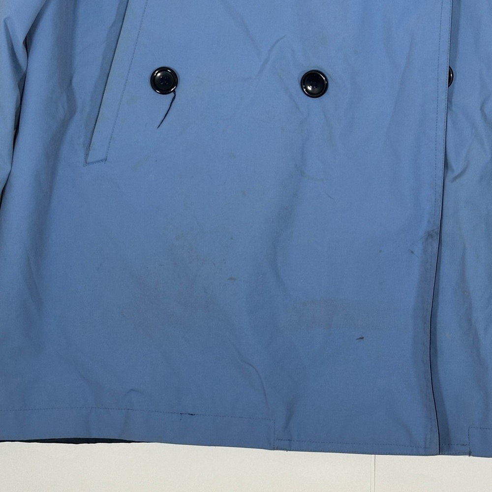 Disney Worldwide Unisex Cast Member Blue Trench Jacket Size XL Employee Coat - Picture 7 of 16